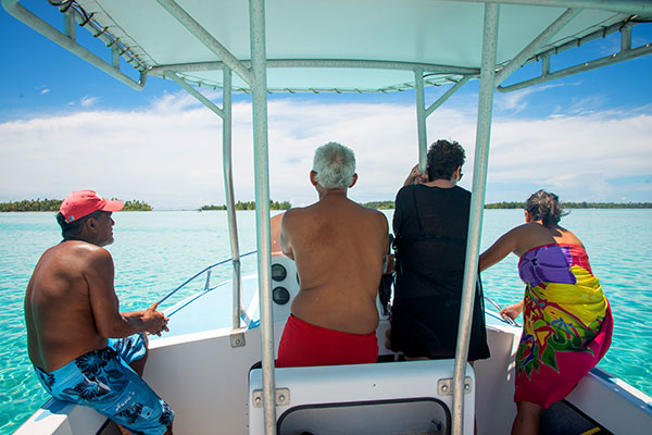 Excursion en bateau à la Pension Titaina de Tahaa