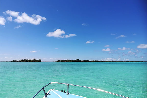 Tour lagon à la Pension Titaina de Tahaa